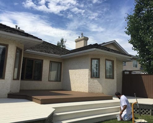 residential home decks painting in Ottawa